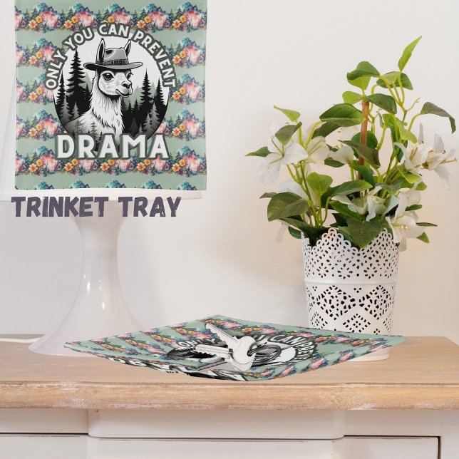 Only You Can Prevent Drama Lama Forest Trinket Tray (Creator Uploaded)