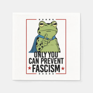 Only you Can Prevent Facism Democratic USA Patriot Napkins