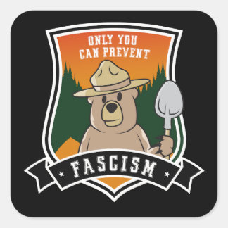 Only You can Prevent Fascists Square Sticker