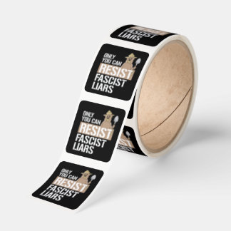 Only you can resist Fascist Liars Square Sticker