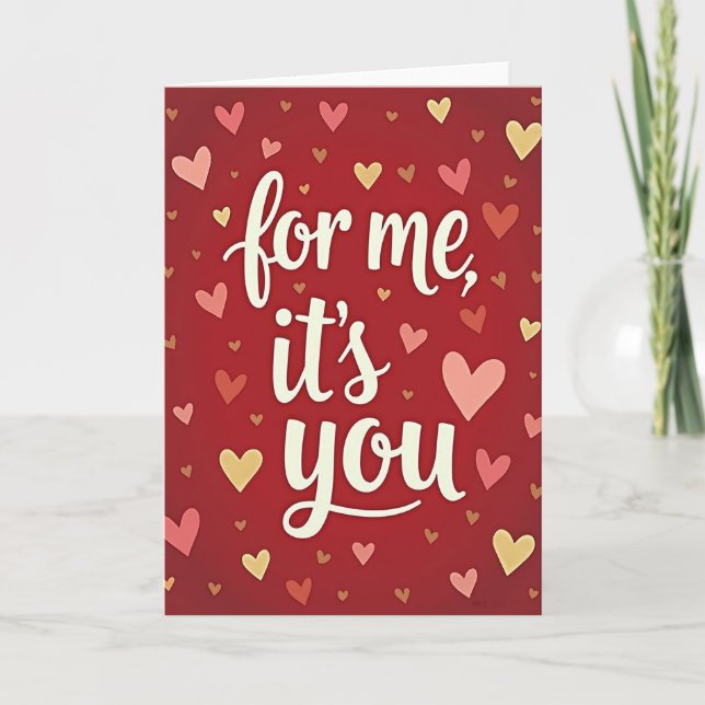 Only You My Love Heart Card (Front)