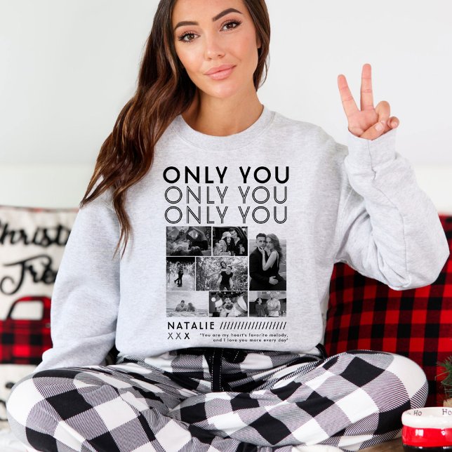Only You Photo Collage Picture Shirt For Boyfriend (Creator Uploaded)