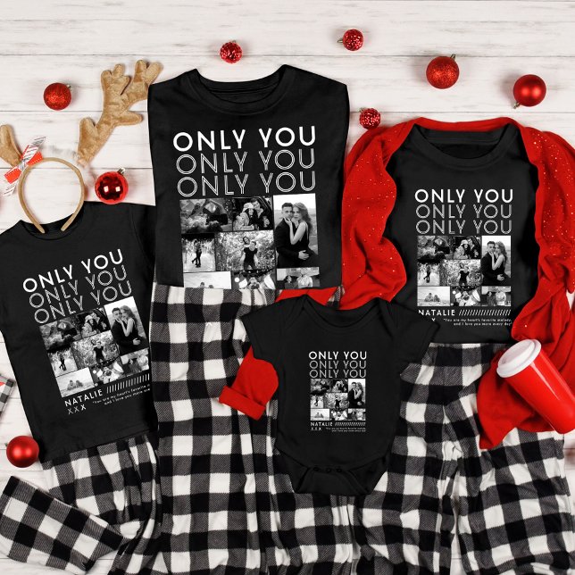 Only You Photo Collage Picture Shirt For Boyfriend (Creator Uploaded)