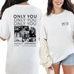 Only You Photo Collage Picture Shirt For Boyfriend<br><div class="desc">Show your boyfriend how much he means to you with the Only You Photo Collage Picture Shirt. This custom shirt lets you design a personalized photo collage, showcasing your favorite memories together. With the back print design, your photos are beautifully displayed, turning this shirt into a one-of-a-kind keepsake. It's a...</div>