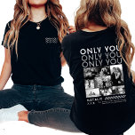 Only You Photo Collage Picture Shirt For Boyfriend<br><div class="desc">Show your boyfriend how much he means to you with the Only You Photo Collage Picture Shirt. This custom shirt lets you design a personalized photo collage, showcasing your favorite memories together. With the back print design, your photos are beautifully displayed, turning this shirt into a one-of-a-kind keepsake. It's a...</div>