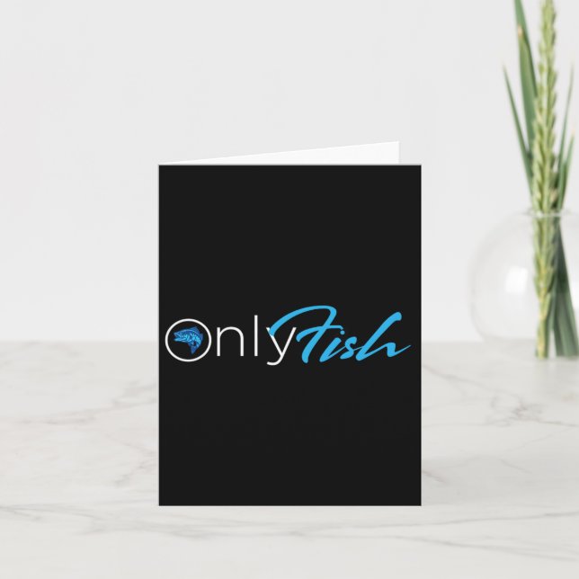 Onlyfish Fishing Tee  Card (Front)