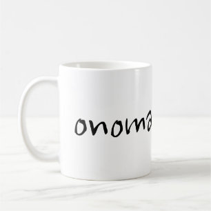 onomatopoeia coffee mug