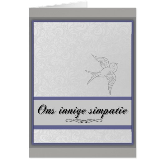 Ons innige simpatie cards (Front)