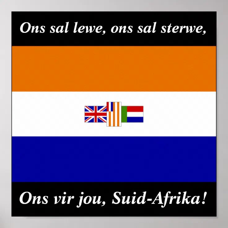 Ons Vir Jou Suid Afrika Poster Zazzle