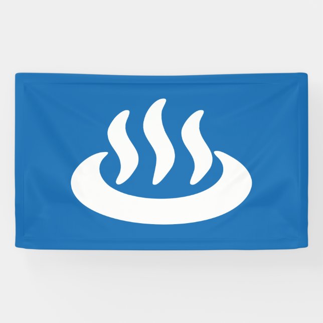 Onsen ♨ Hot Spring 温泉 Japanese Sign (Horizontal)