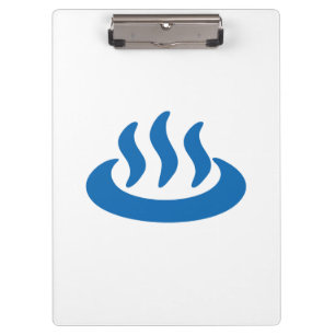 Onsen ♨ Hot Spring 温泉 Japanese Sign Clipboard