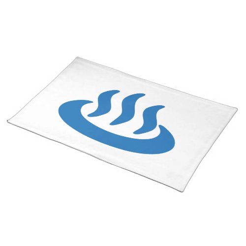 Onsen  Hot Spring 温泉 Japanese Sign Cloth Placemat