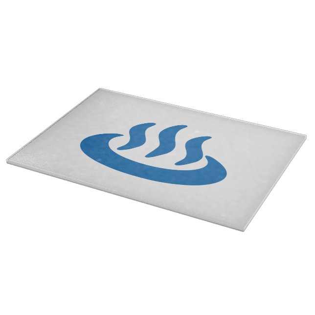 Onsen ♨ Hot Spring 温泉 Japanese Sign Cutting Board (Corner)