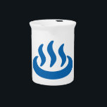 Onsen ♨ Hot Spring 温泉 Japanese Sign Drink Pitcher<br><div class="desc">Onsen ♨ Hot Spring 温泉 Japanese Sign. 

 Globe Trotters specialises in idiosyncratic imagery from around the globe. Here you will find unique Greeting Cards,  Postcards,  Posters,  Mousepads and more.</div>
