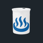 Onsen ♨ Hot Spring 温泉 Japanese Sign Drink Pitcher<br><div class="desc">Onsen ♨ Hot Spring 温泉 Japanese Sign. 

 Globe Trotters specialises in idiosyncratic imagery from around the globe. Here you will find unique Greeting Cards,  Postcards,  Posters,  Mousepads and more.</div>