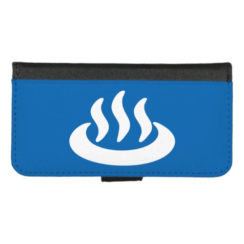 Onsen  Hot Spring 温泉 Japanese Sign iPhone 87 Wallet Case