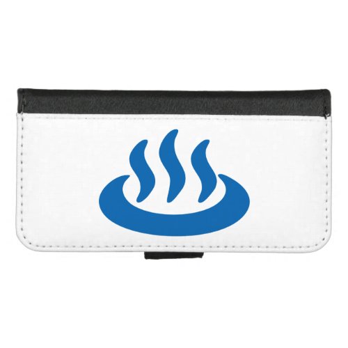 Onsen  Hot Spring 温泉 Japanese Sign iPhone 87 Wallet Case