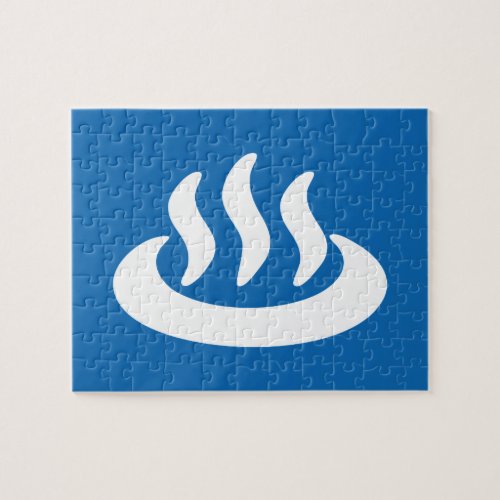 Onsen  Hot Spring 温泉 Japanese Sign Jigsaw Puzzle