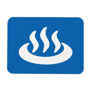 Onsen ♨ Hot Spring 温泉 Japanese Sign Magnet