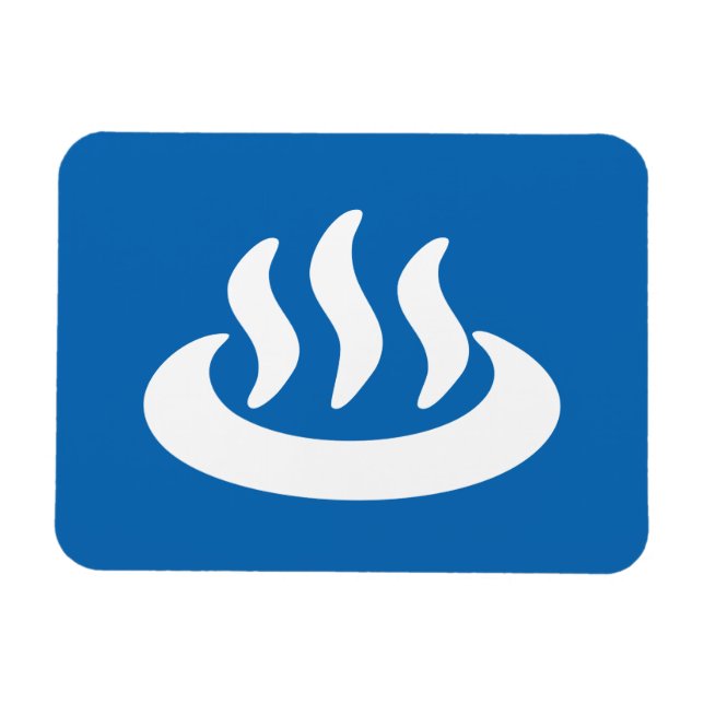Onsen ♨ Hot Spring 温泉 Japanese Sign Magnet (Horizontal)