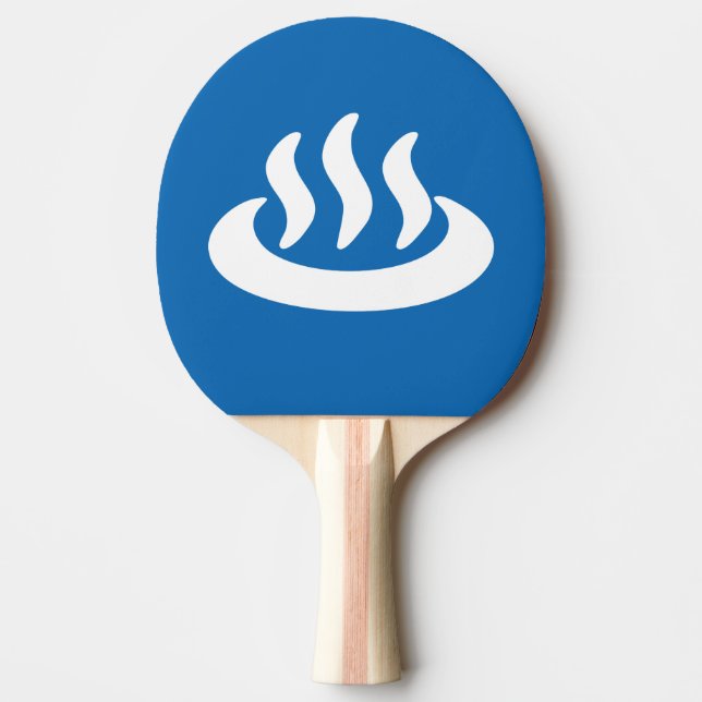 Onsen ♨ Hot Spring 温泉 Japanese Sign Ping-Pong Paddle (Front)
