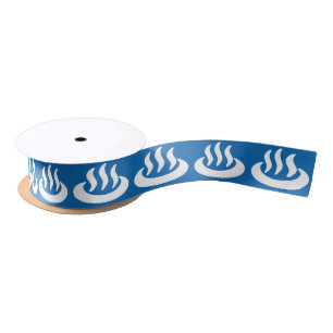 Onsen ♨ Hot Spring 温泉 Japanese Sign Satin Ribbon