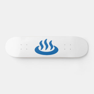 Onsen ♨ Hot Spring 温泉 Japanese Sign Skateboard