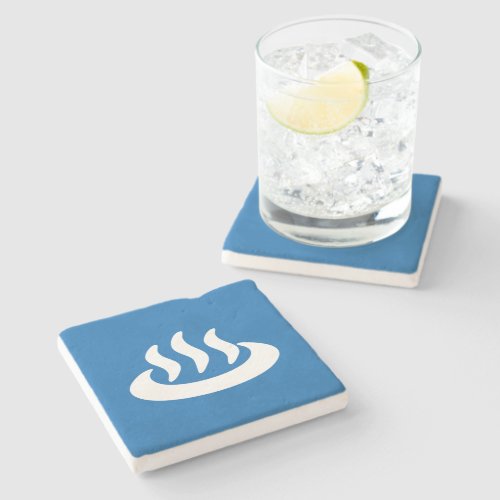 Onsen  Hot Spring 温泉 Japanese Sign Stone Coaster