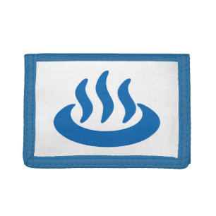 Onsen ♨ Hot Spring 温泉 Japanese Sign Tri-fold Wallet