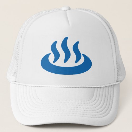 Onsen â Hot Spring ææ Japanese Sign Trucker Hat