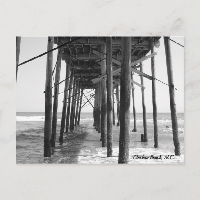 Onslow Beach N.C. Postcard (Front)