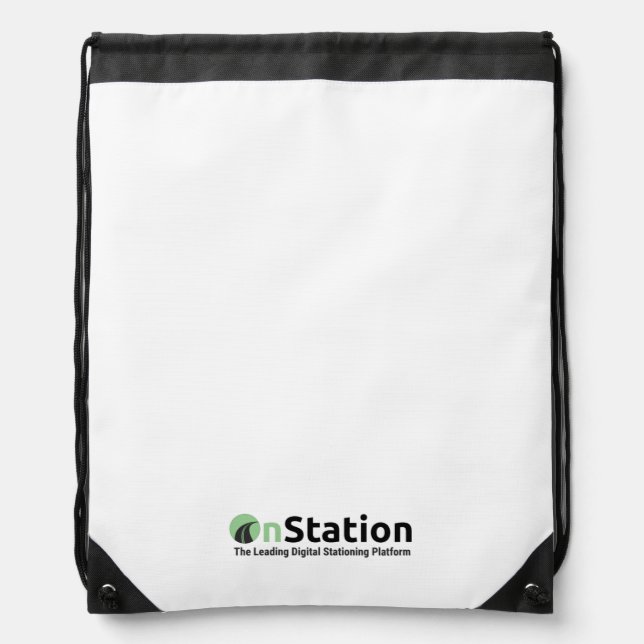 OnStation Custom Drawstring Backpack (Front)