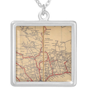 Ontario 3 silver plated necklace
