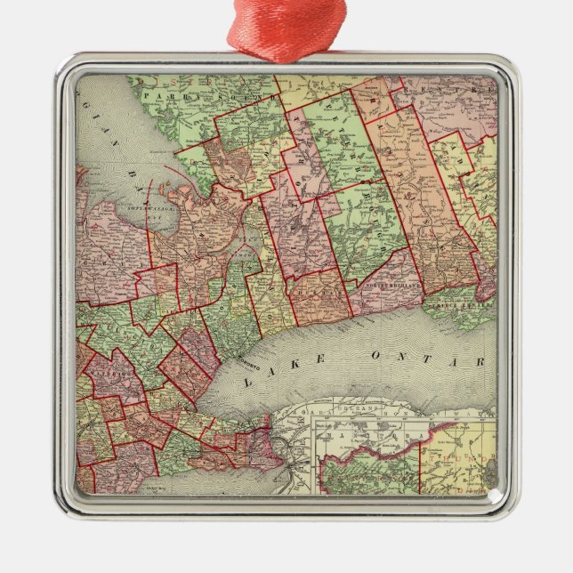 Ontario 4 metal ornament (Front)