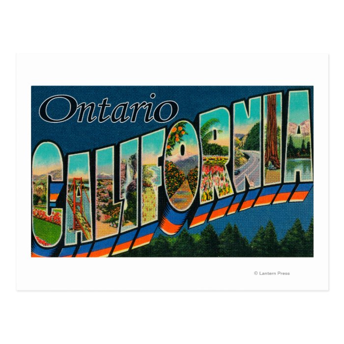 Ontario, California   Large Letter Scenes Postcards