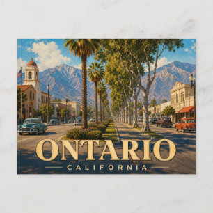 Ontario California Vintage Travel Postcard