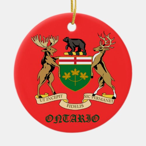 Ontario Canada Christmas Ornament