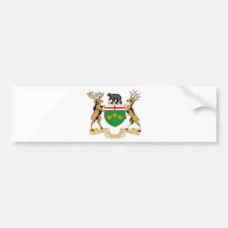 Ontario (Canada) Coat of Arms Bumper Sticker