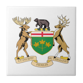Ontario (Canada) Coat of Arms Tile