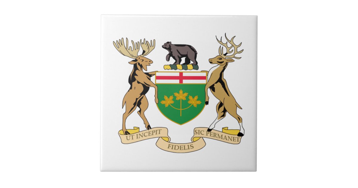 Ontario (Canada) Coat of Arms Tile