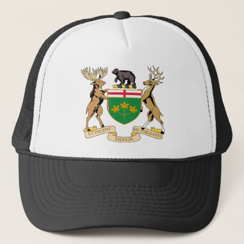 Ontario Canada Coat of Arms Trucker Hat