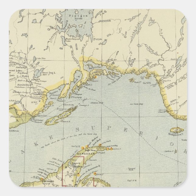 Ontario, Canada Square Sticker (Front)