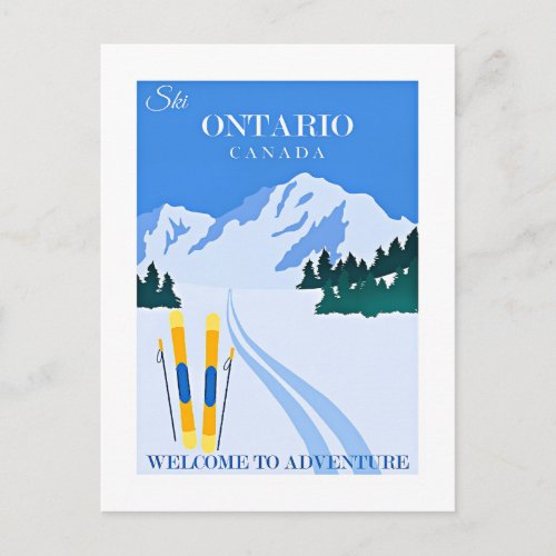 Ontario, Canada travel poster, Postcard