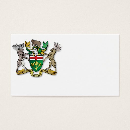 Ontario coat of arms (Front)