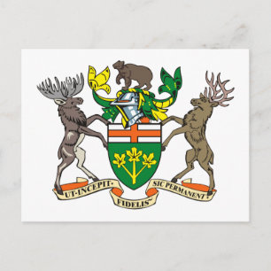 Ontario Coat of Arms Postcard