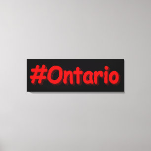 "#Ontario " Cute Design. Buy Now Canvas Print