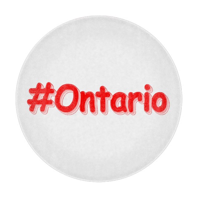 "#Ontario " Cute Design. Buy Now Cutting Board (Front)
