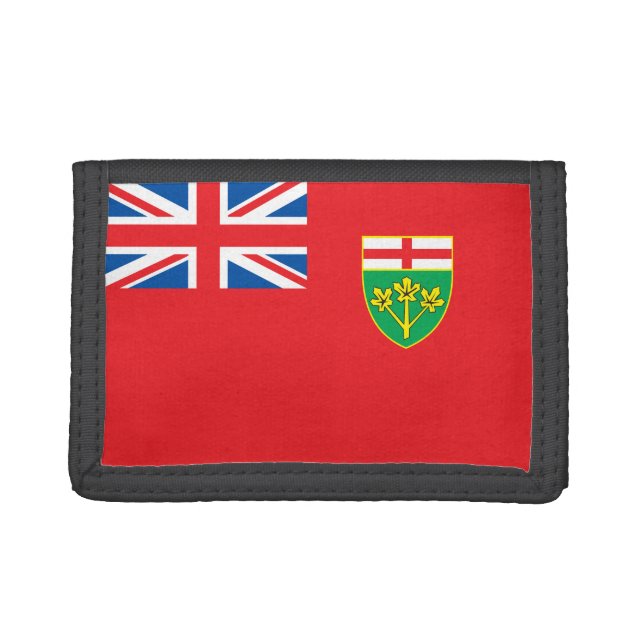 Ontario flag leather wallet for women (Front)