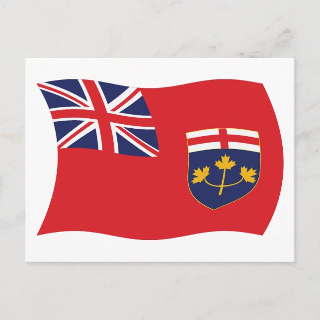 Ontario Flag Postcard (Front)