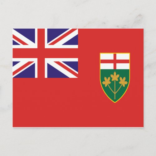 Ontario Flag Postcard